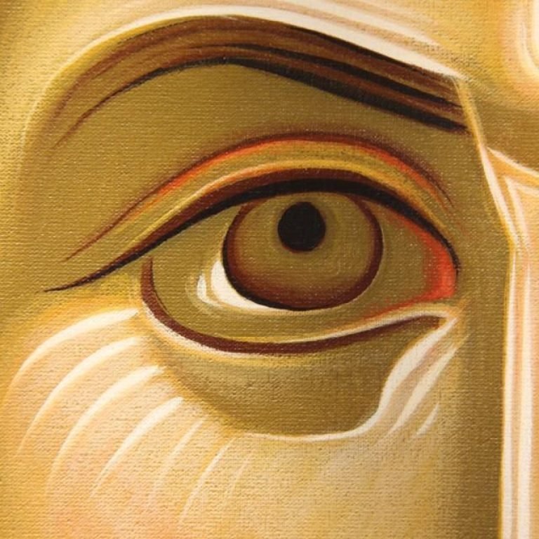 EASTERN ORTHODOX ICON PAINTING EYE DETAIL …